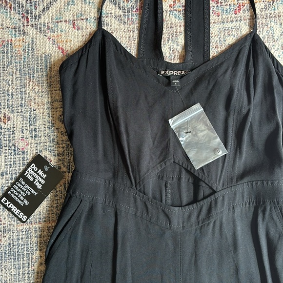 NWT express black full length romper - Picture 2 of 7